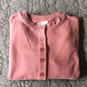 Athleta Balance Henley Purple Sweatshirt size SP